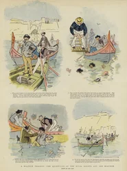 Uma tragédia maltesa, a aventura dos agentes rivais e os barqueiros (chromolitho)